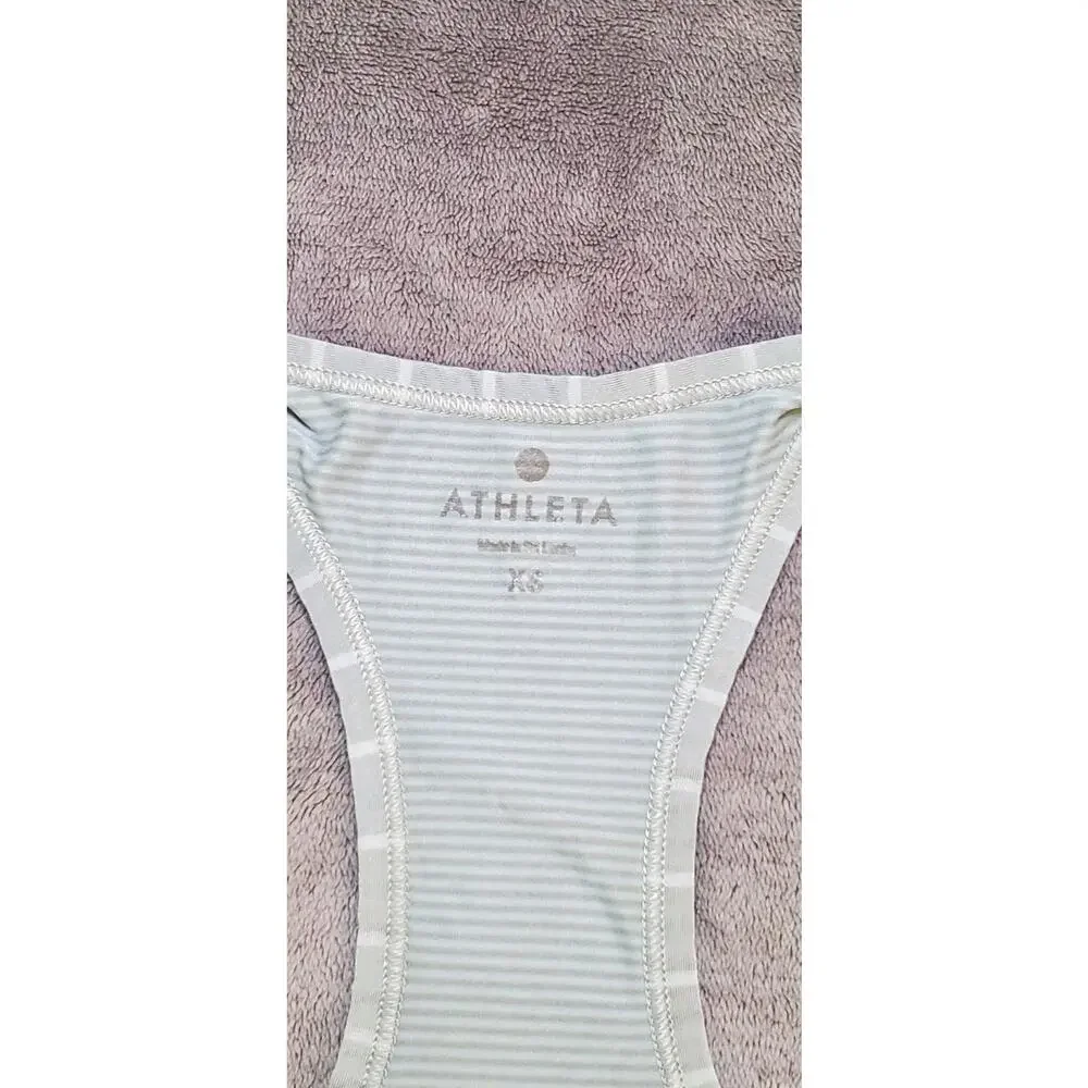 Athleta Size XS Women's Gray Athletic Sleeveless Stretch Tank Top Activewear Za3 - Picture 4 of 9